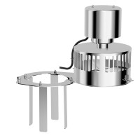 Komínový ventilátor AIRSPEEDY, nastavitelný na průměr 100-220mm, včetně adaptéru