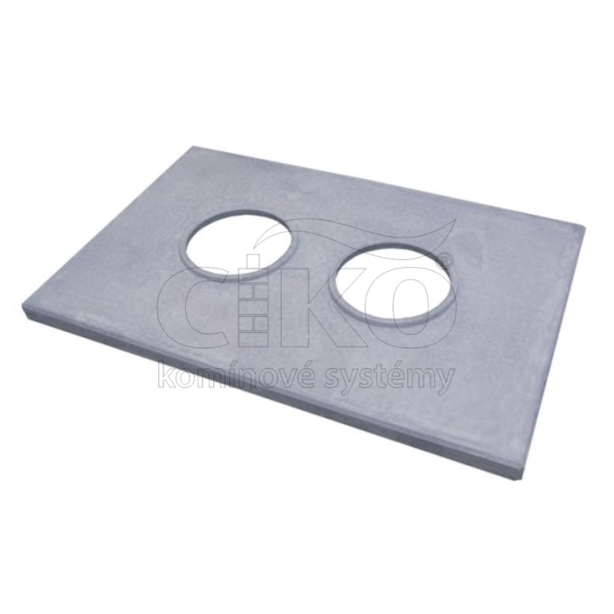 Krycí deska dvouprůduch s přívodem vzduchu pro obezdění (+4ks PODKLADŮ) rozm.770x1170mm