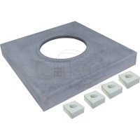 Krycí deska jednoprůduch s přívodem vzduchu pro obezdění (+4ks PODKLADŮ) rozm.770x770mm