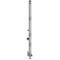 Nerezová komínová sestava complex D na konzoli s vybíráním spodem, výška 6,5m, pr. 150mm