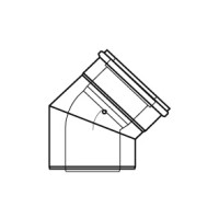 Koleno 45° DN80/125