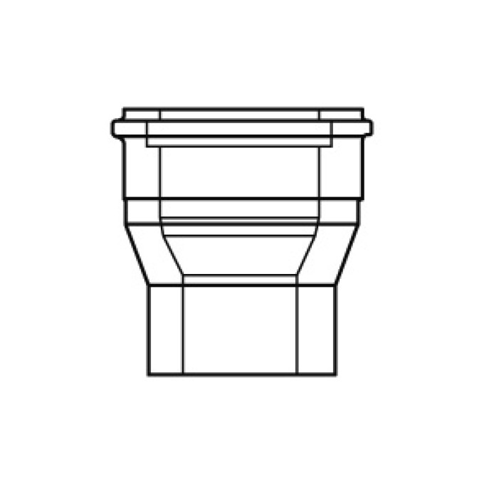 Redukce centrická DN60/100 na DN80/125