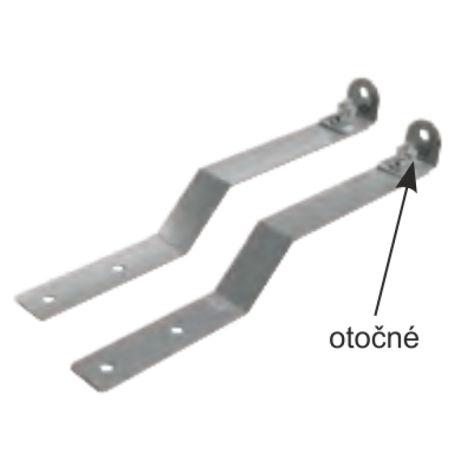 Střešní háky, otočné (2 ks)