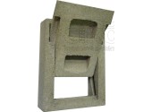 Komínová dvířka betonová, výsuvná - kolíbková, rozměr vnější: 270x210mm, vnitřní: 180x140
