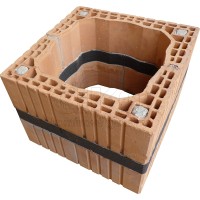 Plášť komínového tělesa s přerušením tepelného mostu