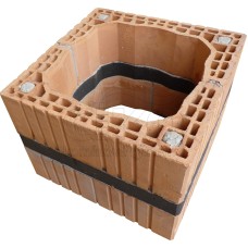 Plášť komínového tělesa s přerušením tepelného mostu