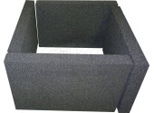 Parotěsný prostup pro cihelný komín o půdorysu 400x400mm, tl. 50mm, v=60cm, 2x CERESIT