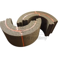 Parotěsný prostup pro nerezový komín, pr.260mm, tl.100mm, v=400mm, 2x CERESIT