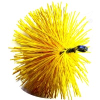 Kulatý kartáč, nylon drát, 1,3 x 1,8mm, prům.150mm, M12