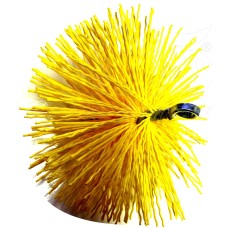 Kulatý kartáč, nylon drát, 1,3 x 1,8mm, prům.120mm, M12