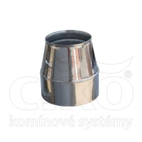 Komínové ukončení kónické, NEREZ, pr. 200mm, tl.0,6mm, izolace 25mm
