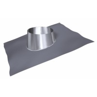 Stř. průchodka 15° s olov. zákl., pro sklon 5°-20°, NEREZ lesklý plášť, pro 150mm/30mm
