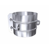 Tříbodová zpevňovací objímka k uchycení lanka, NEREZ lesklý plášť, pro pr. 180mm, 0,5mm, i