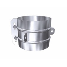 Tříbodová zpevňovací objímka k uchycení lanka, NEREZ lesklý plášť, pro pr. 180mm, 0,5mm, i Tříbodová zpevňovací objímka k uchycení lanka, NEREZ lesklý plášť, pro pr. 180mm, 0,5mm, i