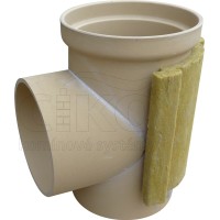 T-kus IZOLOVANÝ pro SOPOUCH-IZOSTAT EASY, pr.180mm, nátr.80mm, dl. 330mm