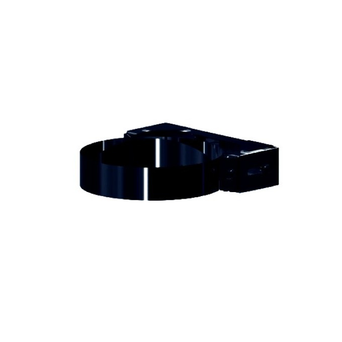 Stěnový držák, NEREZ RAL 9005 černá, pro pr. 200mm, odstup 37-70mm