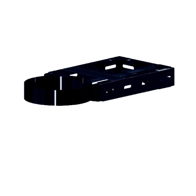 Stěnový držák, NEREZ RAL 9005 černá, pro pr. 150mm, odstup 318-532mm