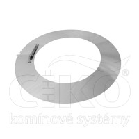Dešťový límec / Stěnová rozeta NEREZ průměr 180mm, tl.0,6mm , 45°