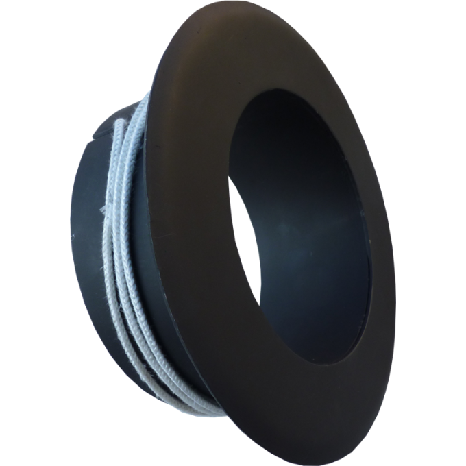 Redukce s provazcem a s límcem, 160vně./vni.130mm, ČERNÁ