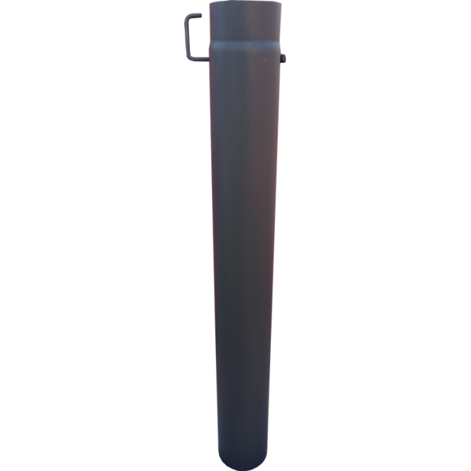 Roura s klapkou, dl.1000mm, prům.160, ČERNÁ