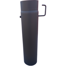Roura s klapkou, dl.500mm, prům.130, ČERNÁ