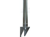 Nerezová komínová sestava Cosmos na konzoli s vybíráním spodem, výška 5,5m, průměr 150mm